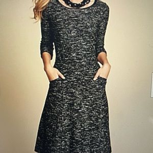 Talbots Tweed Fit and Flare Dress